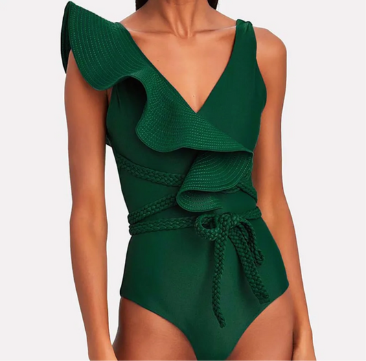 Ruffle one piece